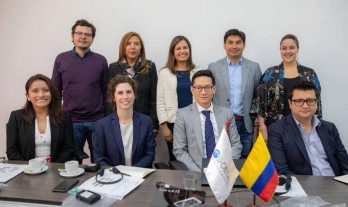 Representatives from the IGF, OECD, and Government of Colombia kicking off the deep-dive program in 2020.